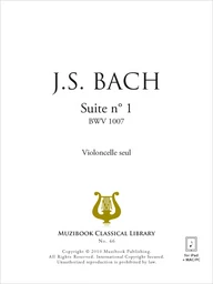 Suite n°1 en sol majeur pour violoncelle seul BWV 1007