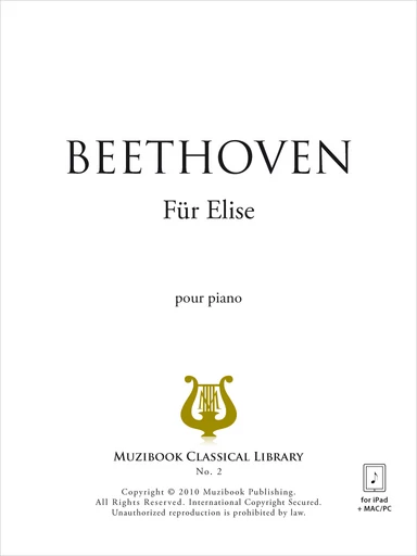 Für Elise - Ludwig van Beethoven - Muzibook Publishing