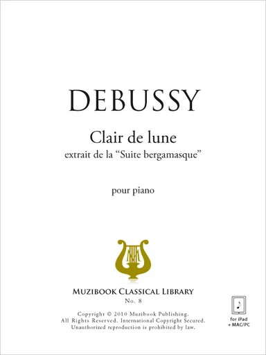 Clair de lune - Claude Debussy - Muzibook Publishing