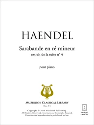 Sarabande en ré mineur