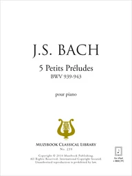 5 Petits Préludes BWV 939-943