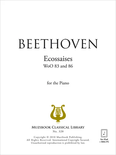 Ecossaises WoO 83 et 86 - Ludwig van Beethoven - Muzibook Publishing