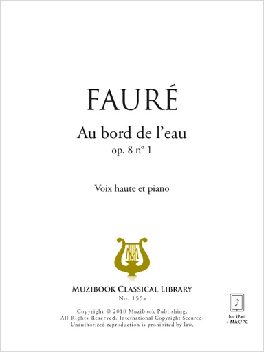 Au bord de l'eau - Gabriel Fauré - Muzibook Publishing