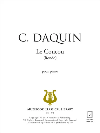 Le Coucou - Claude Daquin - Muzibook Publishing