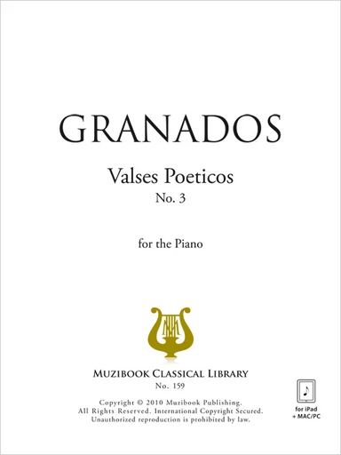 Valse poétique n° 3 - Enrique Granados - Muzibook Publishing