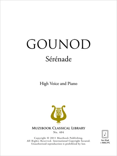 Sérénade - Charles Gounod - Muzibook Publishing