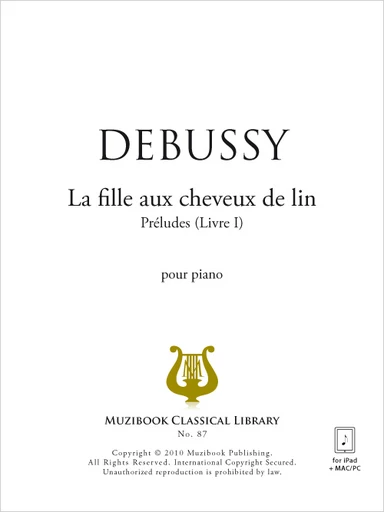 La fille aux cheveux de lin - Claude Debussy - Muzibook Publishing