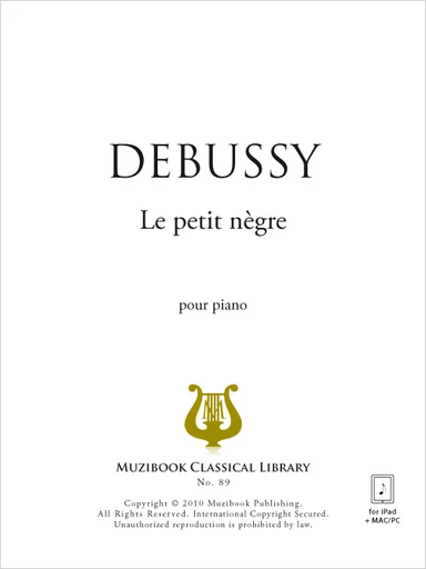 Le petit nègre - Claude Debussy - Muzibook Publishing