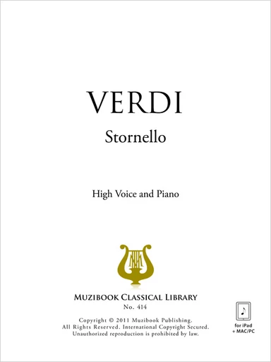 Stornello - Giuseppe Verdi - Muzibook Publishing