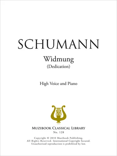 Widmung - Robert Schumann - Muzibook Publishing