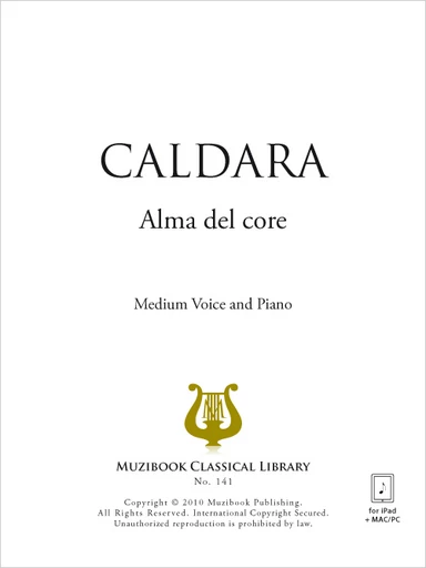 Alma del core - Antonio Caldara - Muzibook Publishing