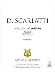 Sonate en si mineur K 87 (Fugue)