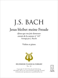 Jesus bleibet meine Freude (transc. violon)