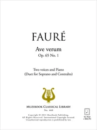 Ave verum op. 65 n° 1