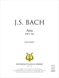 Aria extrait des Variations Goldberg BWV 988