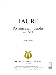 Romance sans paroles op. 17 n° 3