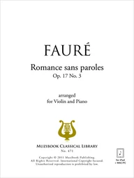 Romance sans paroles op. 17 n° 3