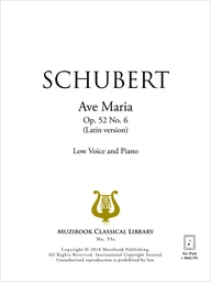 Ave Maria op. 52 n° 6 version latin