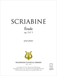 Étude en do dièse mineur op. 2 n° 1