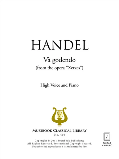 Và godendo - Georg Friedrich Haendel - Muzibook Publishing