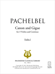 Canon et Gigue (Partie séparée)