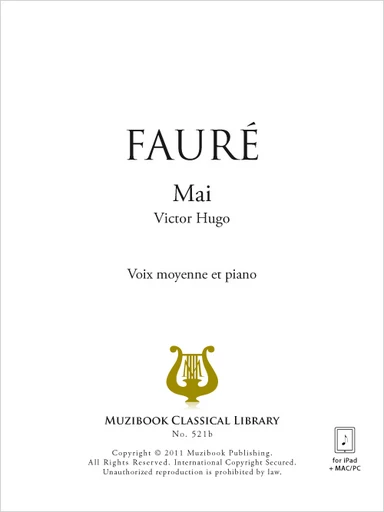 Mai - Gabriel Fauré - Muzibook Publishing