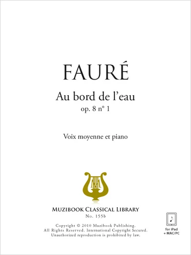 Au bord de l'eau - Gabriel Fauré - Muzibook Publishing