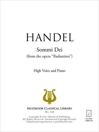 Sommi Dei - Georg Friedrich Haendel - Muzibook Publishing