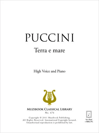 Terra e mare - Giacomo Puccini - Muzibook Publishing