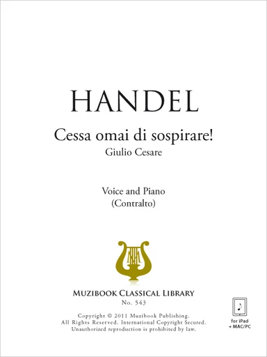 Cessa omai di sospirare! - Georg Friedrich Haendel - Muzibook Publishing