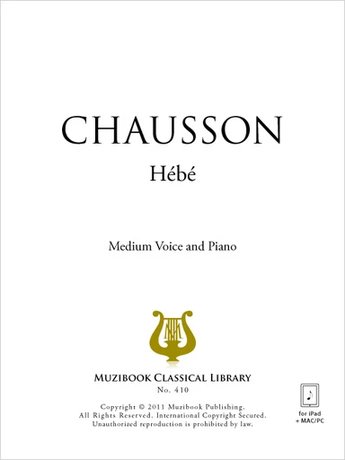 Hébé - Ernest Chausson - Muzibook Publishing