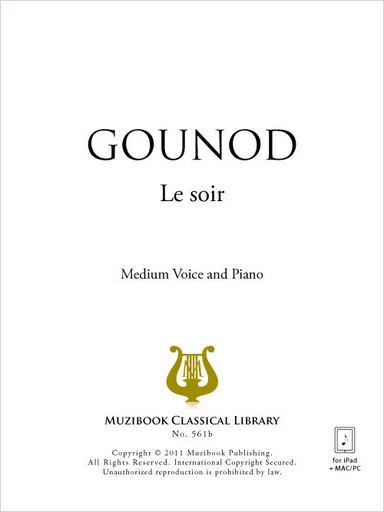 Le soir - Charles Gounod - Muzibook Publishing