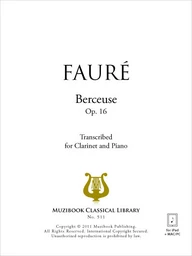 Berceuse op. 16 (version clarinette)