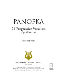 24 Vocalises progressives op. 85 n° 1-6