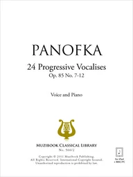 24 Vocalises progressives op. 85 n° 7-12