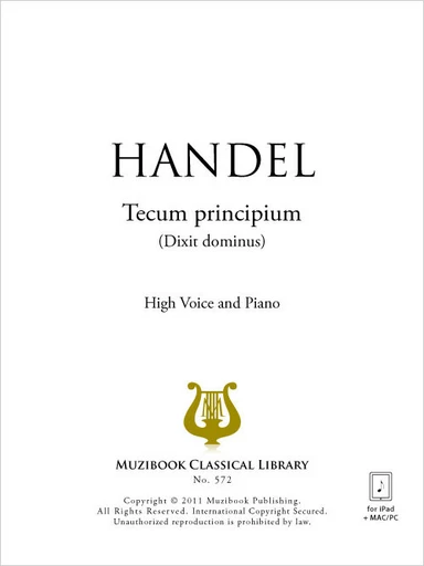 Tecum principium (Dixit dominus) - Georg Friedrich Haendel - Muzibook Publishing