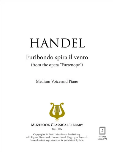 Furibondo spira il vento - Georg Friedrich Haendel - Muzibook Publishing