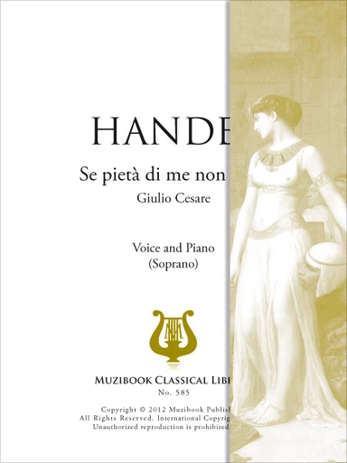 Se pietà di me non senti - Georg Friedrich Haendel - Muzibook Publishing