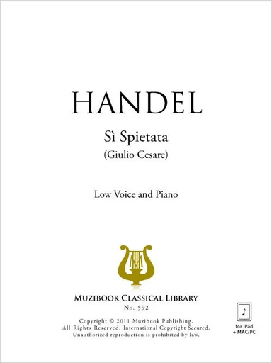 Sì Spietata - Georg Friedrich Haendel - Muzibook Publishing