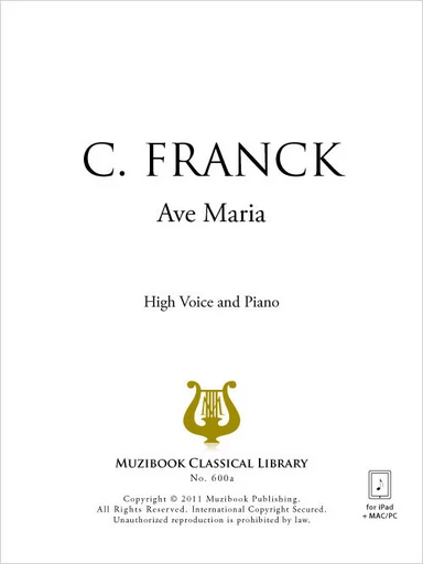 Ave Maria - César Franck - Muzibook Publishing