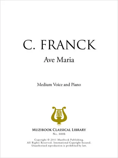 Ave Maria - César Franck - Muzibook Publishing