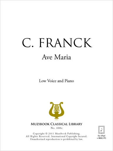 Ave Maria - César Franck - Muzibook Publishing