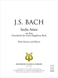 6 Airs extraits du Cahier d'Anna Magdalena Bach