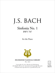 Sinfonie n° 1 en do majeur BWV 787