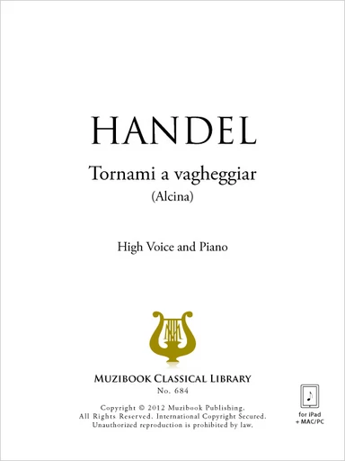 Tornami a vagheggiar - Georg Friedrich Haendel - Muzibook Publishing