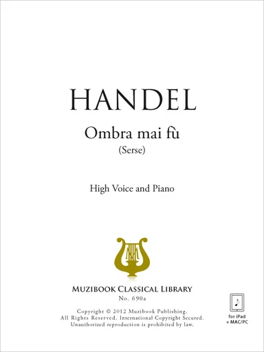 Ombra mai fù - Georg Friedrich Haendel - Muzibook Publishing