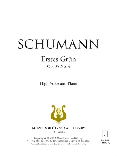 Erstes Grün - Robert Schumann - Muzibook Publishing