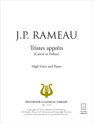 Tristes apprêts - Jean-Philippe Rameau - Muzibook Publishing