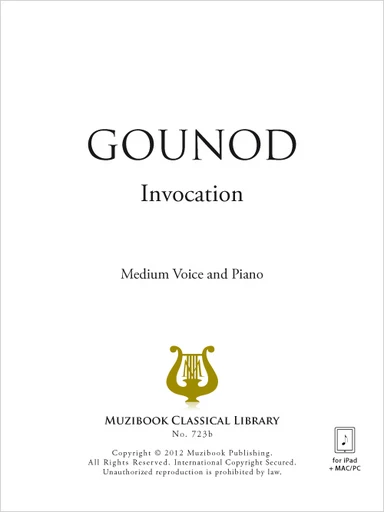 Invocation - Charles Gounod - Muzibook Publishing