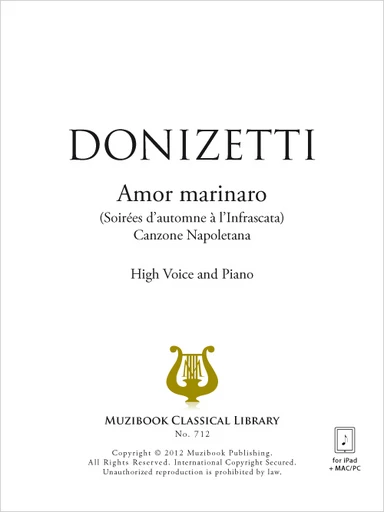 Amor marinaro - Gaetano Donizetti - Muzibook Publishing